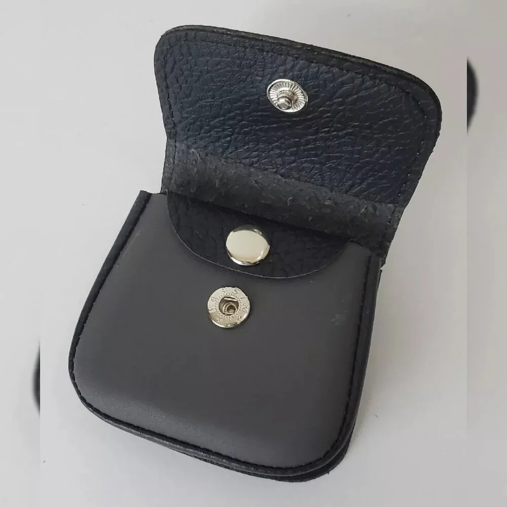 PERUVIAN GENUINE LEATHER PURSE COINS MEN'S WOMEN'S EMBOSSED LOGO DESIGN WALLET